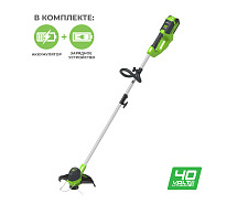 Триммер аккумуляторный GREENWORKS G40LTK4 1х4A 2101507UB
