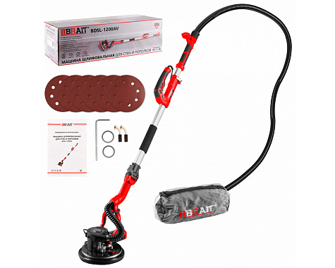 Шлифмашина по бетону для стен и потолков BRAIT BDSL-1200AV