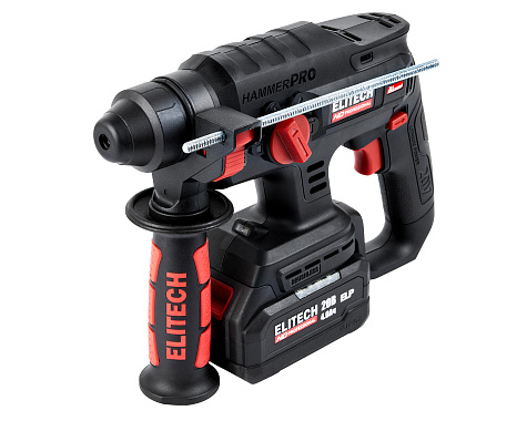 Перфоратор аккумуляторный SDS Plus ELITECH HD CRH 2022SL 1х4Ah