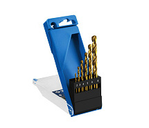 Набор сверл по металлу 2-8мм нитрид титан класс А Р6М5 6шт ЗУБР Профи