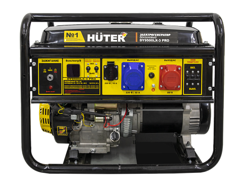Электростанция бензиновая HUTER DY 9500LX-3 PRO 64/1/77