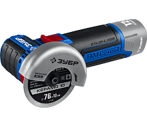 Шлифмашина угловая аккумуляторная ЗУБР Профи AB-76 без АКБ и ЗУ