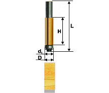 Фреза кромочная прямая ф19х25.6мм хв.8мм ЭНКОР