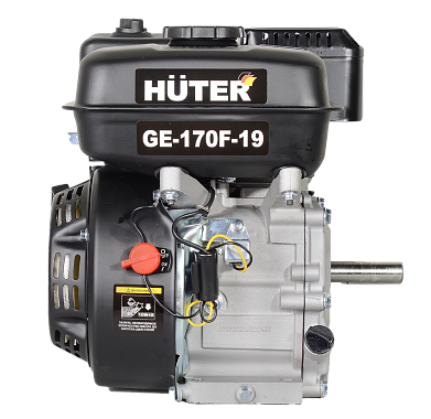 Двигатель бензиновый (вал под шпонку 19мм) HUTER GE-170F-19