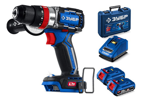Дрель-шуруповерт ударная аккумуляторная LMS ЗУБР Профи DBS-70-22 2х2Ah