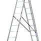 Лестница-стремянка 3-секционная алюминиевая Новая Высота NV1230 3х10