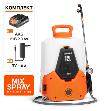 Опрыскиватель аккумуляторный DAEWOO DSA 1221Li SET 1x2Ah
