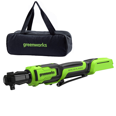 Гайковерт-трещотка аккумуляторный GREENWORKS GD24RW 1х2Ah 3804007CUA