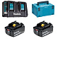 Набор: BL 1860B 18V 6,0Ah Li-ion 2шт + DC 18RD MAKITA MKP3G182 198080-9