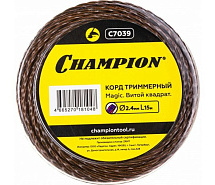 Леска триммерная (квадрат витой) 2,4мм х 15м Magic CHAMPION C7039
