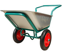 Тачка строительная 2-х колесная полиуретановые колеса LINSTOR 43.110.260 LUX PROFI