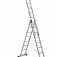 Лестница-стремянка 3-секционная алюминиевая 3х8 АЛЮМЕТ H3 5308
