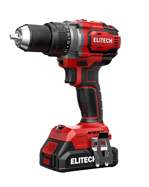 Дрель-шуруповерт аккумуляторная ELITECH ДА 20СЛ2 2х2Ah