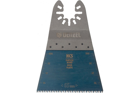Насадка для МФИ режущая прямая по дереву,ламинату 65х1,8мм HCS DENZEL 782313