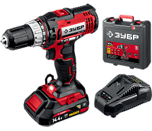 Дрель-шуруповерт аккумуляторная ЗУБР ДШЛ-145-21 1х2Ah
