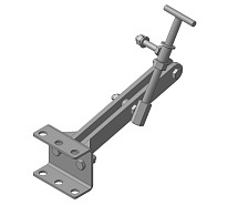 Сцепка с наружным кронштейном, универсальная, регулируемая, поворотная