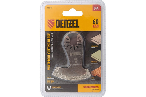 Насадка для МФИ режущая сегментная по камню и плитке 60мм DiA DENZEL 782319