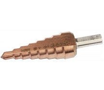 Сверло ступенчатое 6-20мм 8 ступеней Р6М5 с кобальтом ЗУБР Профи 29672-6-20-8_z01