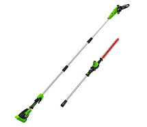 Высоторез-кусторез 2 в 1 аккумуляторный GREENWORKS GD40PSHK4 1х4Ah 1303907/4