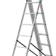 Лестница-стремянка 3-секционная алюминиевая Новая Высота NV1230 3х7