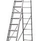 Лестница-стремянка 3-секционная алюминиевая Новая Высота NV1230 3х17