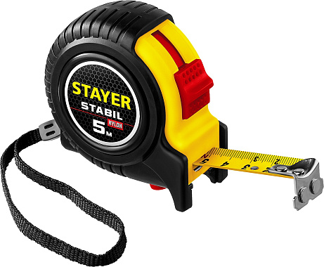 Рулетка 5м х 19мм обрезиненная STAYER STABIL 34131-05_z02