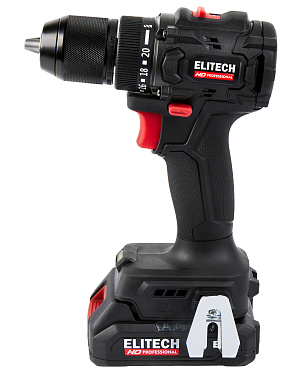 Дрель-шуруповерт аккумуляторная ELITECH HD CD 20SL2 2х2Ah