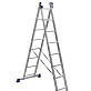 Лестница-стремянка 2-секционная алюминиевая 2х8 АЛЮМЕТ H2 5208