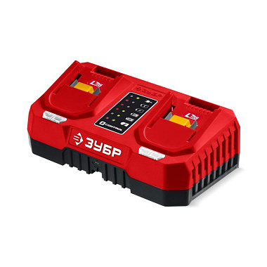 Устройство зарядное 20V 2х6Ah Li-lon LMS 2-портовое ЗУБР Профи БЗУ-20-2