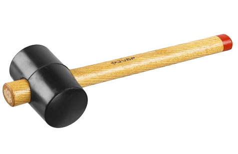 Киянка резиновая черная 900г деревянная ручка ЗУБР