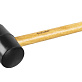 Киянка резиновая черная 900г деревянная ручка ЗУБР