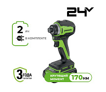 Винтоверт ударный аккумуляторный GREENWORKS ID3170 1х2Ah 3804907CUA