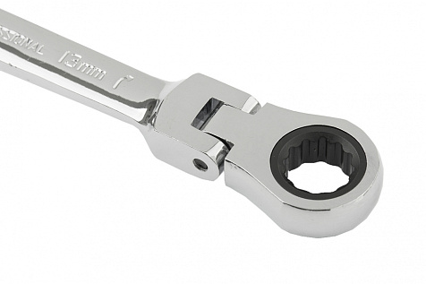 Ключ комбинированный трещоточный с шарниром 13мм MATRIX 14865