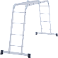 Лестница-трансформер алюминиевая 340мм Новая Высота Стандарт NV1320 2х3+2х4