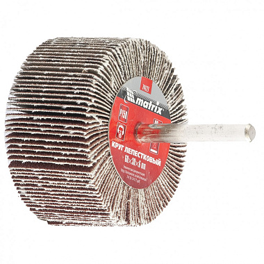 Круг лепестковый радиальный для дрели 60х30х6мм Р150 MATRIX 74127