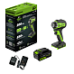 Гайковерт ударный аккумуляторный GREENWORKS G24IW200 1х4Ah 3803607CUB