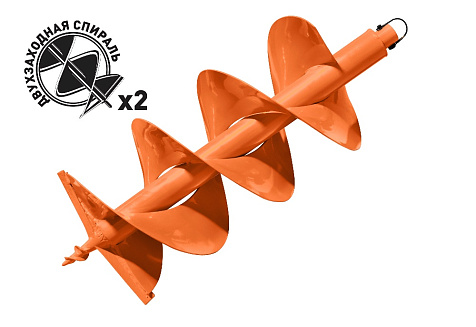 Бур почвенный 2-заходный для мотобура 300x800мм CARVER GDB-300/2