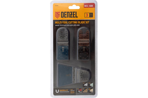 Набор насадок для МФИ 3шт DENZEL 782403