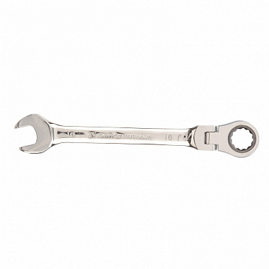 Ключ комбинированный трещоточный с шарниром 16мм MATRIX 14829