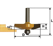 Фреза фигерейная горизонтальная ф89х19мм хв.12мм ЭНКОР 9329