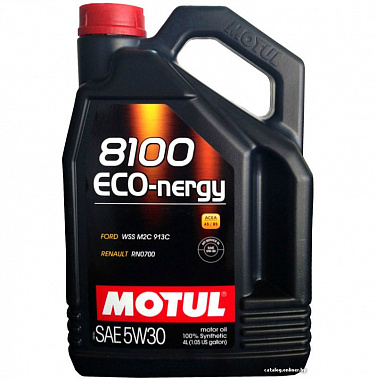 Масло моторное 100% синтетическое 5W30 4л MOTUL 8100 Eco-Nergy 104257
