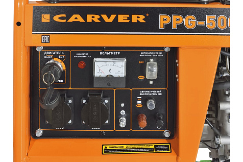 Генератор дизельный CARVER PPG-5000DE