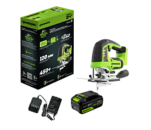 Лобзик аккумуляторный GREENWORKS GD24JS120 1x4Ah 3601407CUB