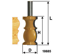Фреза кромочная фигурная ф32х57мм хв.12мм ЭНКОР