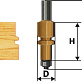 Фреза комбинир.универсальная ф22.2х38мм хв.12мм ЭНКОР