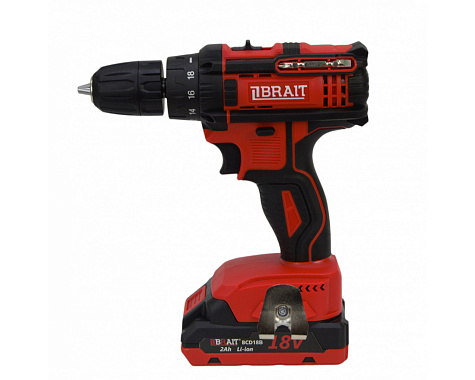 Дрель-шуруповерт аккумуляторная BRAIT BCD18B 1х2Ah