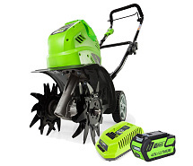 Культиватор аккумуляторный GREENWORKS G40TLK4 1х4Ah 27087VB