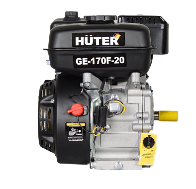 Двигатель бензиновый (вал под шпонку 20мм) HUTER GE-170F-20