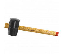 Киянка резиновая черная 450г деревянная ручка ЗУБР