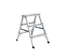 Стремянка 2-сторонняя алюминиевая 3 ступени АЛЮМЕТ AD7203